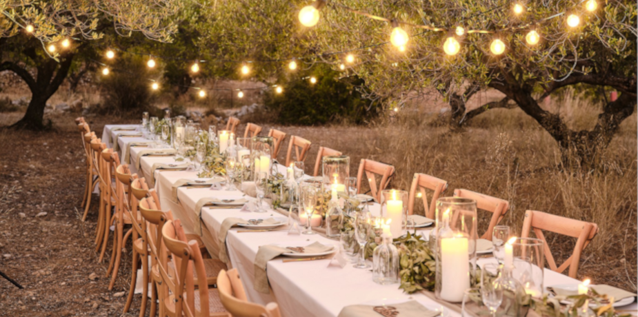 Prachtige Tuinversiering Voor Een Onvergetelijke Bruiloft