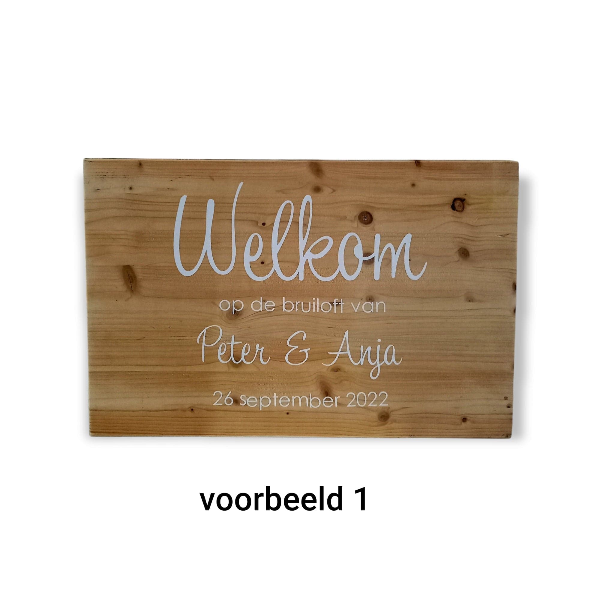 houten bruiloft