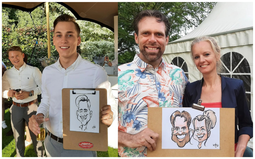 sneltekenaar bruiloft