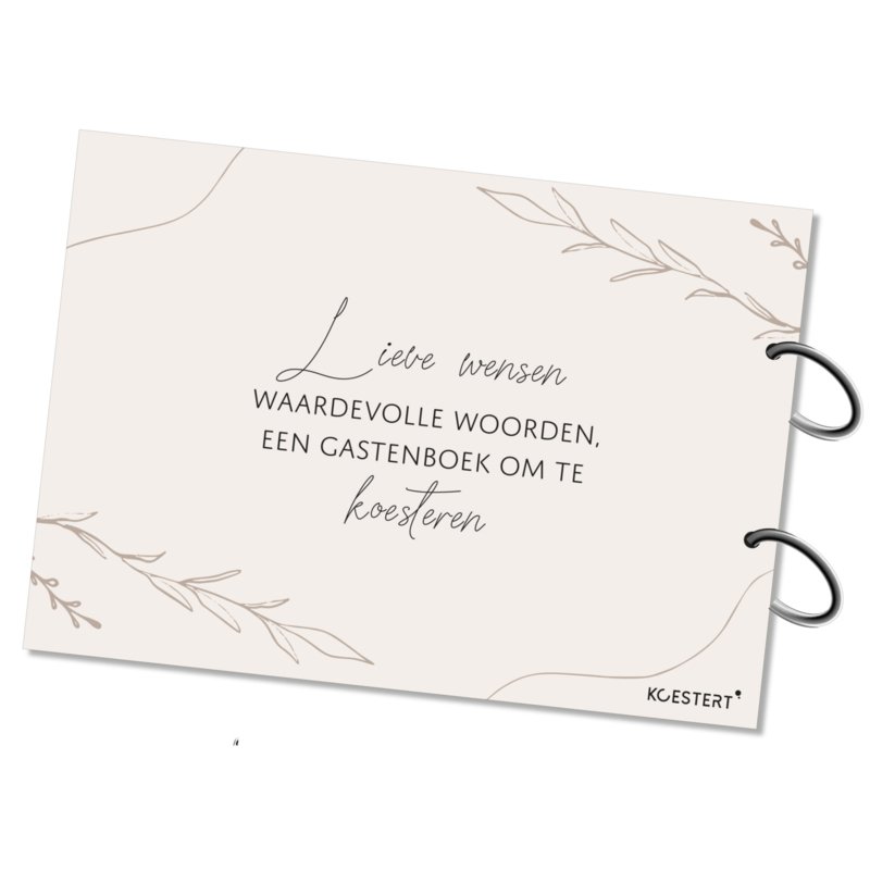 Het Belang van een Mooi Receptieboek voor je Bruiloft